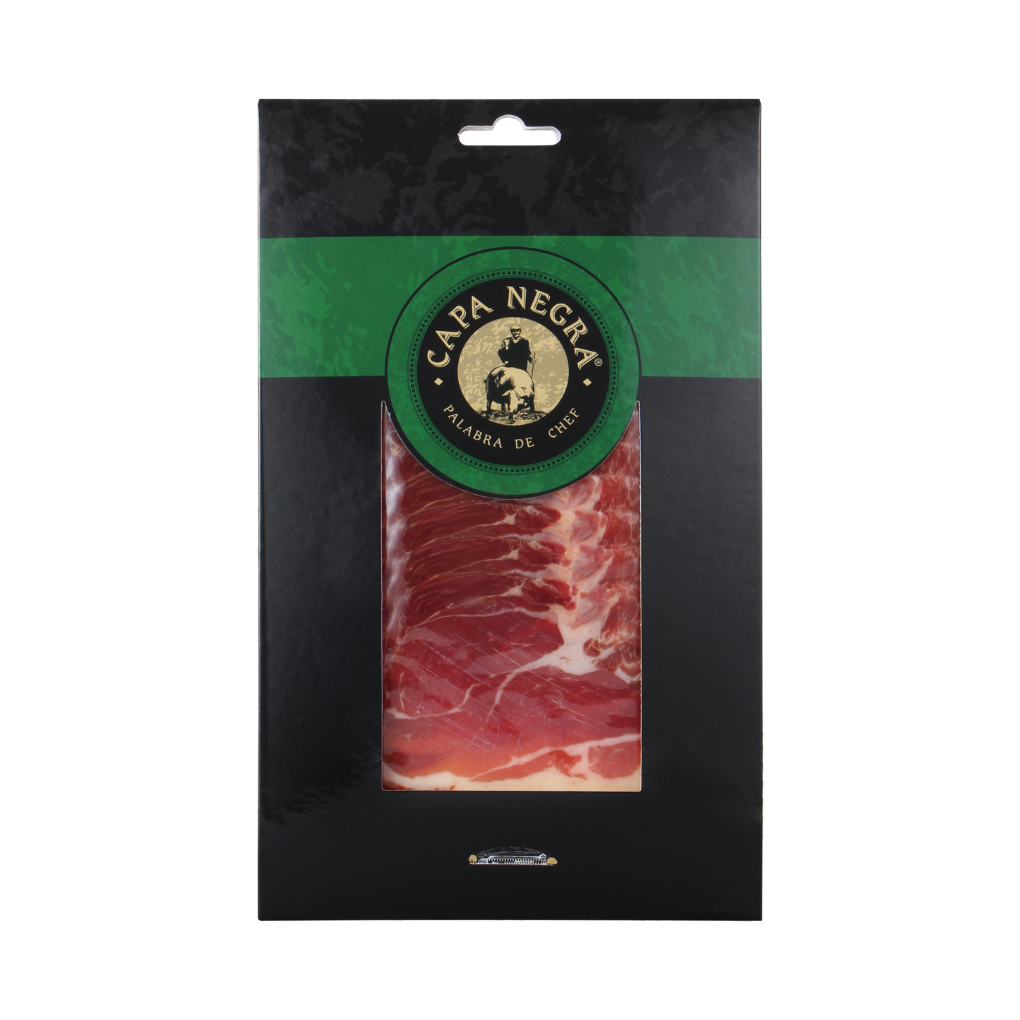 Sliced Iberico fattening-fed ham Bone-in  50% Iberico Breed 80g